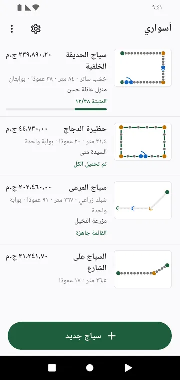 أسواري: كل سياج برسمه وإجماليه