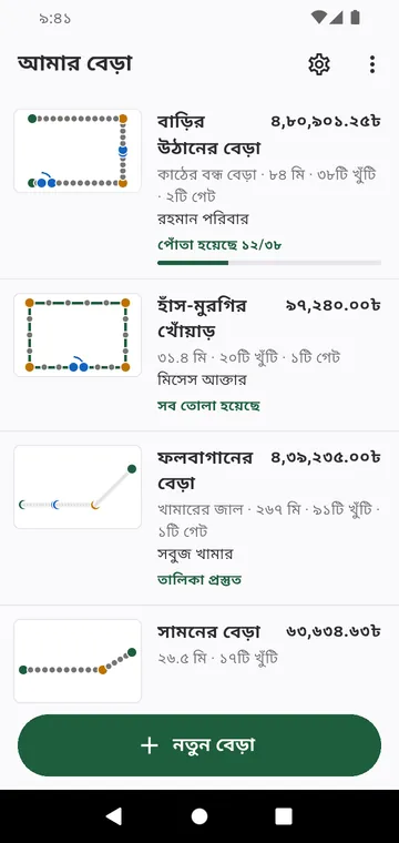 আমার বেড়া: প্রতিটি বেড়া তার নকশা ও মোটসহ