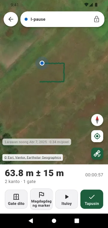 Nilalakad ang linya ng bakod gamit ang GPS, may mga gate habang daan